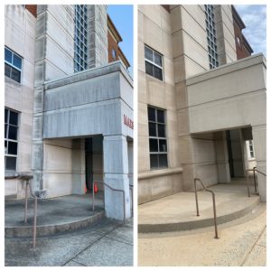 Exterior Building Power Washing